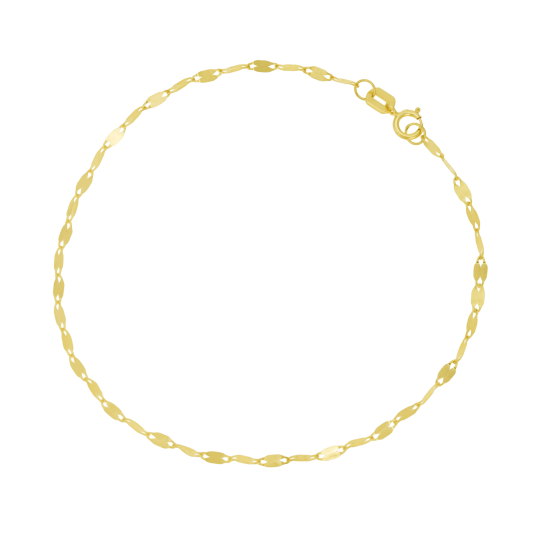 Bracelet en or jaune maille fantaisie Bracelet en or jaune maille fantaisie