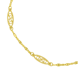 Bracelet en or jaune, filigrane
