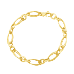 Bracelet en or jaune maille fantaisie