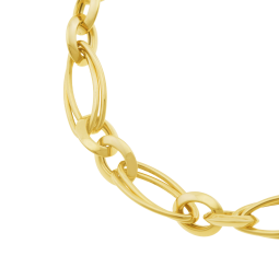 Bracelet en or jaune maille fantaisie