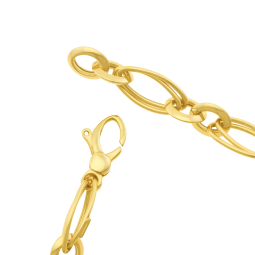 Bracelet en or jaune maille fantaisie