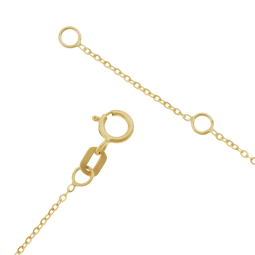 Bracelet or jaune et oxydes de zirconium