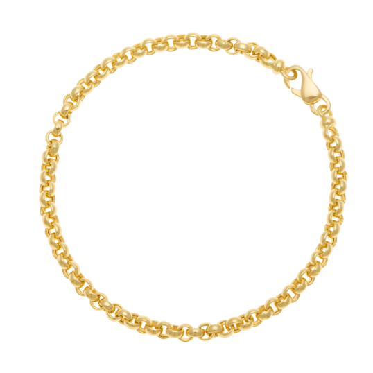Bracelet en or jaune, maille jaseron