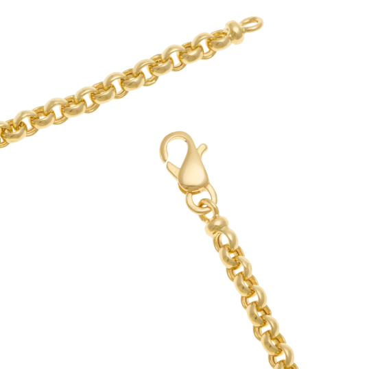 Bracelet en or jaune, maille jaseron