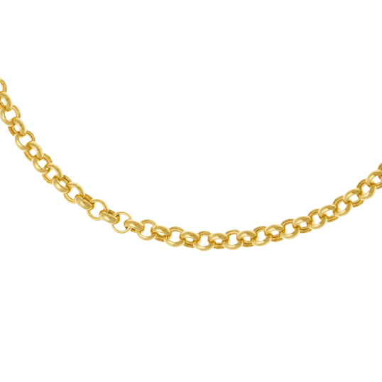 Bracelet en or jaune maille jaseron