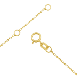 Bracelet en or jaune et oxydes de zirconium briolette