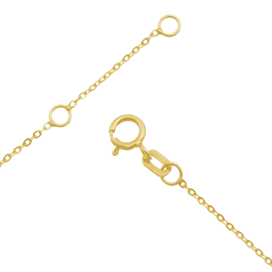 Bracelet en or jaune et oxydes de zirconium briolette