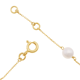 Bracelet en or jaune et perles de culture