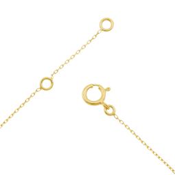 Bracelet en or jaune et laque, lotus 