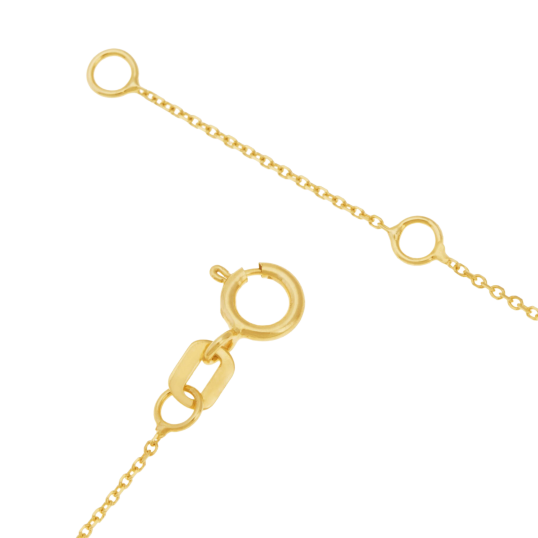 Bracelet en or jaune et oxydes de zirconium