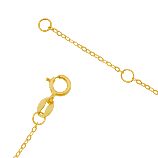 Bracelet en or jaune et oxydes de zirconium Bracelet en or jaune et oxydes de zirconium