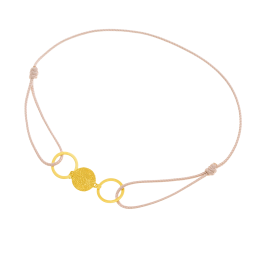 Bracelet cordon en or jaune