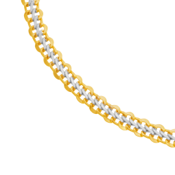 Bracelet en or jaune et rhodié