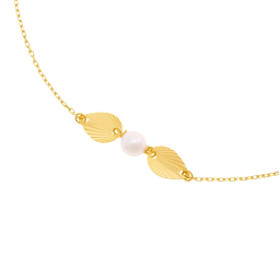 Bracelet en or jaune et perle de culture