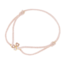 Bracelet cordon en or jaune et laque