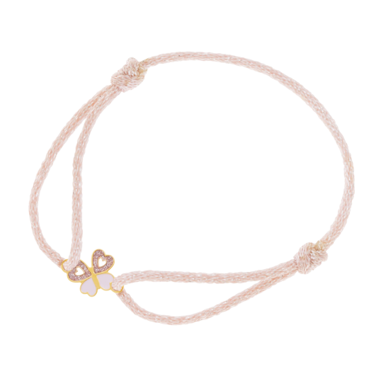 Bracelet cordon en or jaune et laque