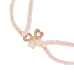 Bracelet cordon en or jaune et laque