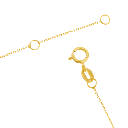 Bracelet en or jaune et oxydes de zirconium