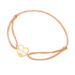 Bracelet cordon en or jaune, Maman