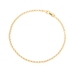 Bracelet en or jaune maille jaseron