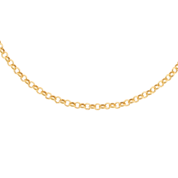 Bracelet en or jaune maille jaseron
