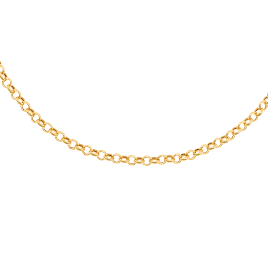 Bracelet en or jaune maille jaseron