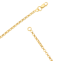 Bracelet en or jaune maille jaseron