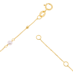 Bracelet en or jaune et perles de culture
