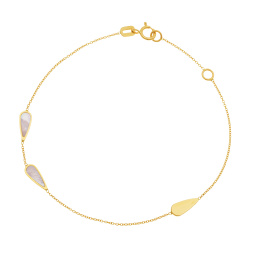 Bracelet en or jaune et nacre
