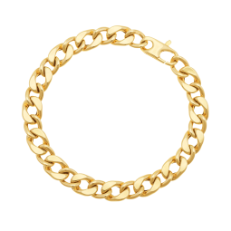 Bracelet maille gourmette en or jaune