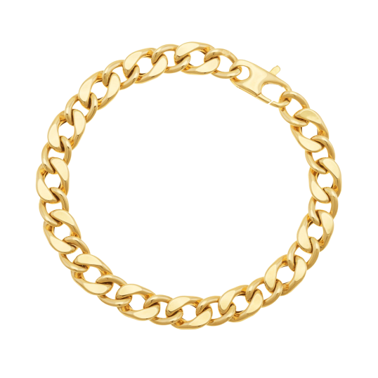 Bracelet maille gourmette en or jaune