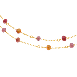 Bracelet en or jaune et verre