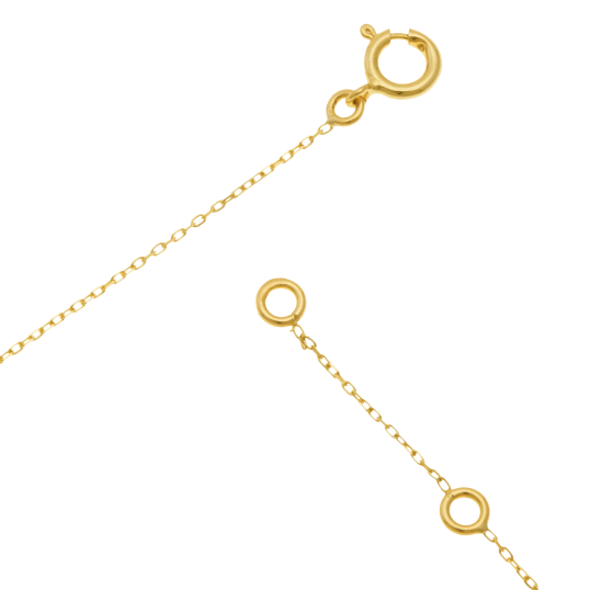 Bracelet en or jaune et verre