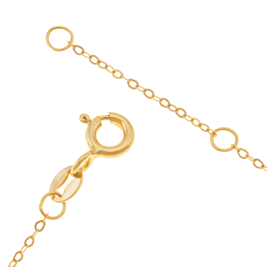 Bracelet en or jaune et oxydes de zirconium, clé