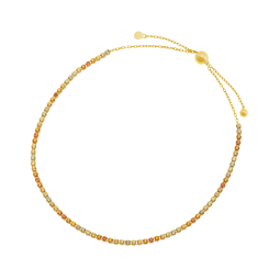 Bracelet en or jaune et oxydes de zirconium