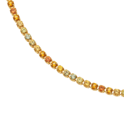 Bracelet en or jaune et oxydes de zirconium