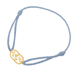Bracelet cordon en or jaune et diamant