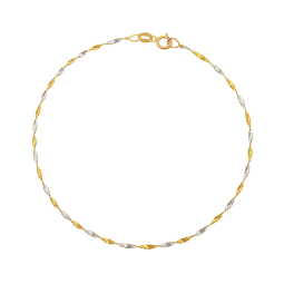 Bracelet en or jaune et rhodié