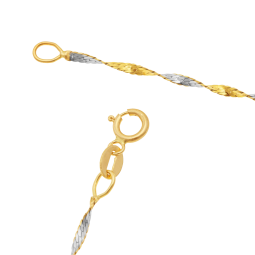 Bracelet en or jaune et rhodié