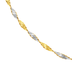 Bracelet en or jaune et rhodié