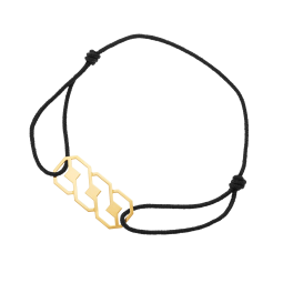 Bracelet cordon en or jaune 