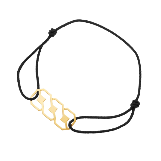 Bracelet cordon en or jaune 