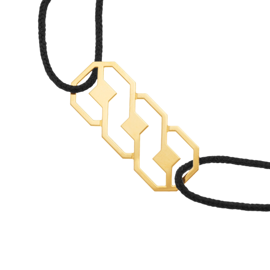 Bracelet cordon en or jaune 
