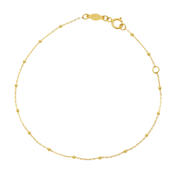Bracelet en or jaune, maille boule