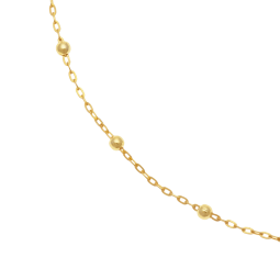 Bracelet en or jaune, maille boule