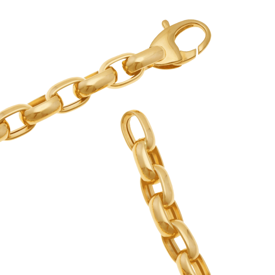 Bracelet en or jaune, maille jaseron