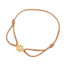 Bracelet cordon en or jaune 