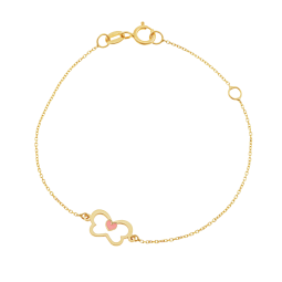 Bracelet en or jaune et laque