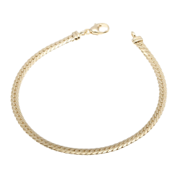 Bracelet en or jaune, maille anglaise 3,6 mm