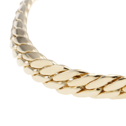 Bracelet en or jaune, maille anglaise, 5,4 mm